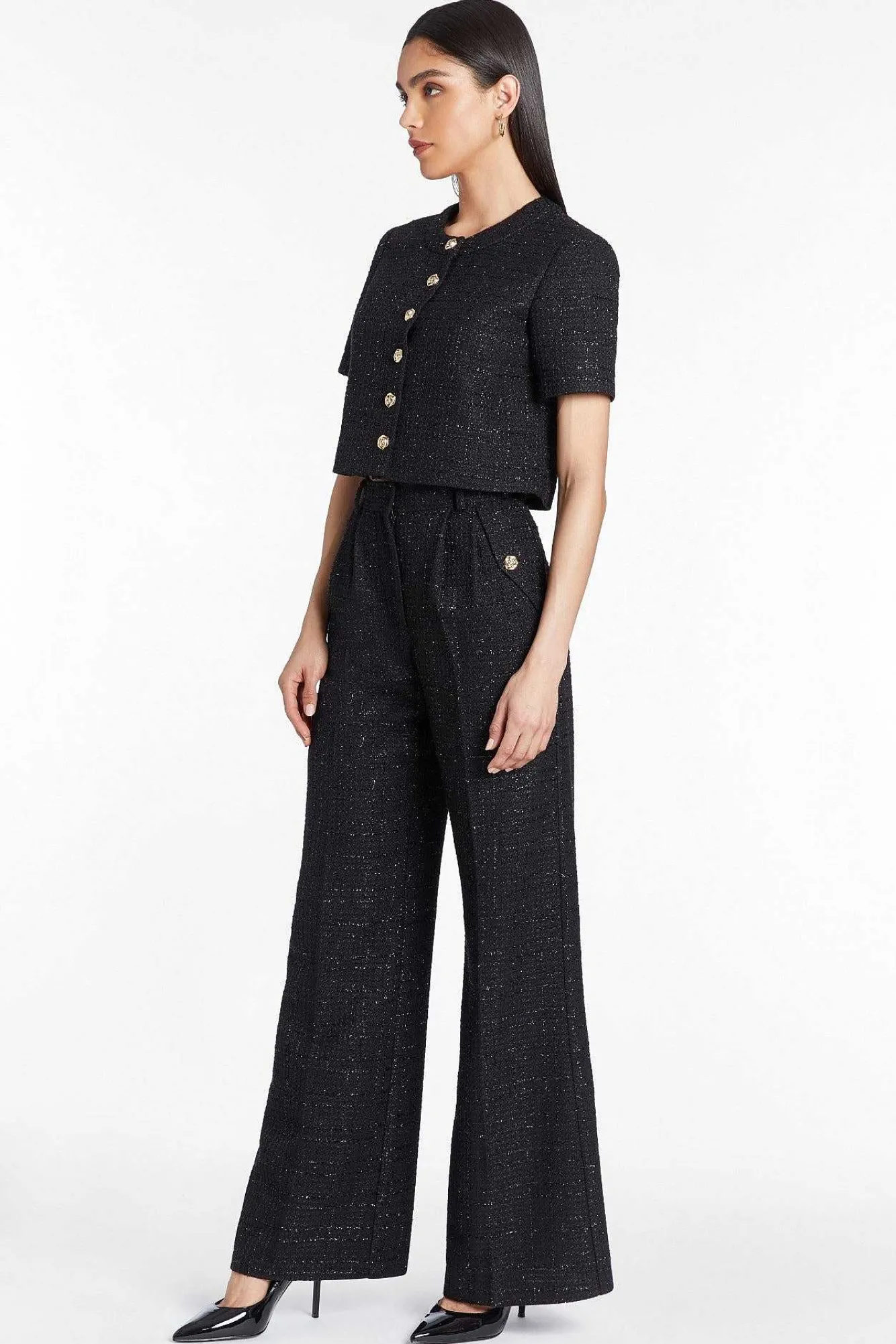 Shop Braswell Top In Watkins Tweed Women Tops