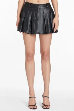 Shop Braylon Skort In Faux Leather Women Bottoms