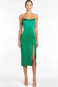 Cheap Chamberlain Silk Dress Women Midi Dresses