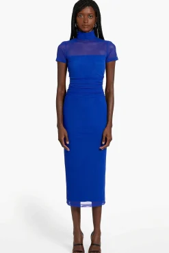 Outlet Dominique Dress In Mesh Women Midi Dresses