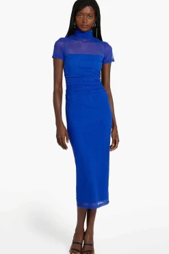 Outlet Dominique Dress In Mesh Women Midi Dresses