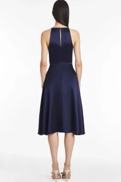 Best Elondra Silk Dress Women Midi Dresses