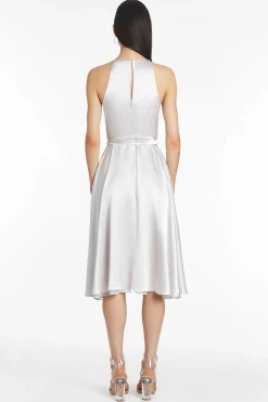 Best Elondra Silk Dress Women Midi Dresses