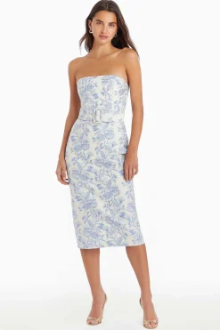 Clearance Fae Midi Dress In Toile Brocade Women Midi Dresses