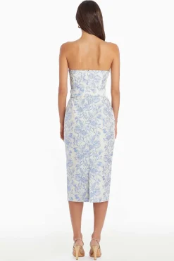 Clearance Fae Midi Dress In Toile Brocade Women Midi Dresses