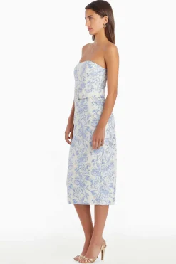 Clearance Fae Midi Dress In Toile Brocade Women Midi Dresses