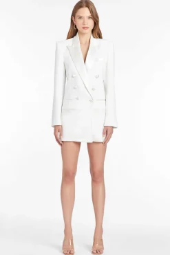 Sale Gibson Blazer Dress With Satin Women Mini Dresses