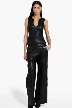 Discount Lucas Pants In Faux Leather Women Sets