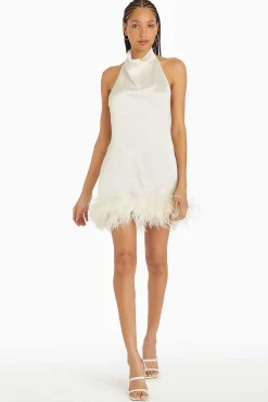 Discount Lunaria Silk Dress Women Mini Dresses