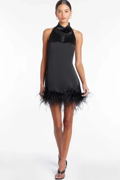 New Lunaria Silk Dress Women Mini Dresses