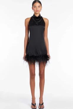 New Lunaria Silk Dress Women Mini Dresses