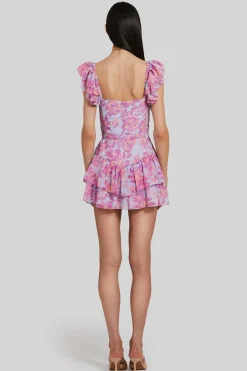Fashion Mackey Romper In Midsummer Print Women Rompers