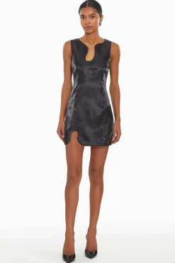 Store Puzzle Dress In Lame Women Mini Dresses