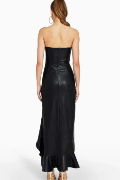 Flash Sale Symone Dress In Faux Leather Women Maxis & Gowns