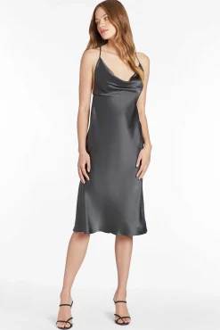 Discount Tayce Silk Dress Women Midi Dresses